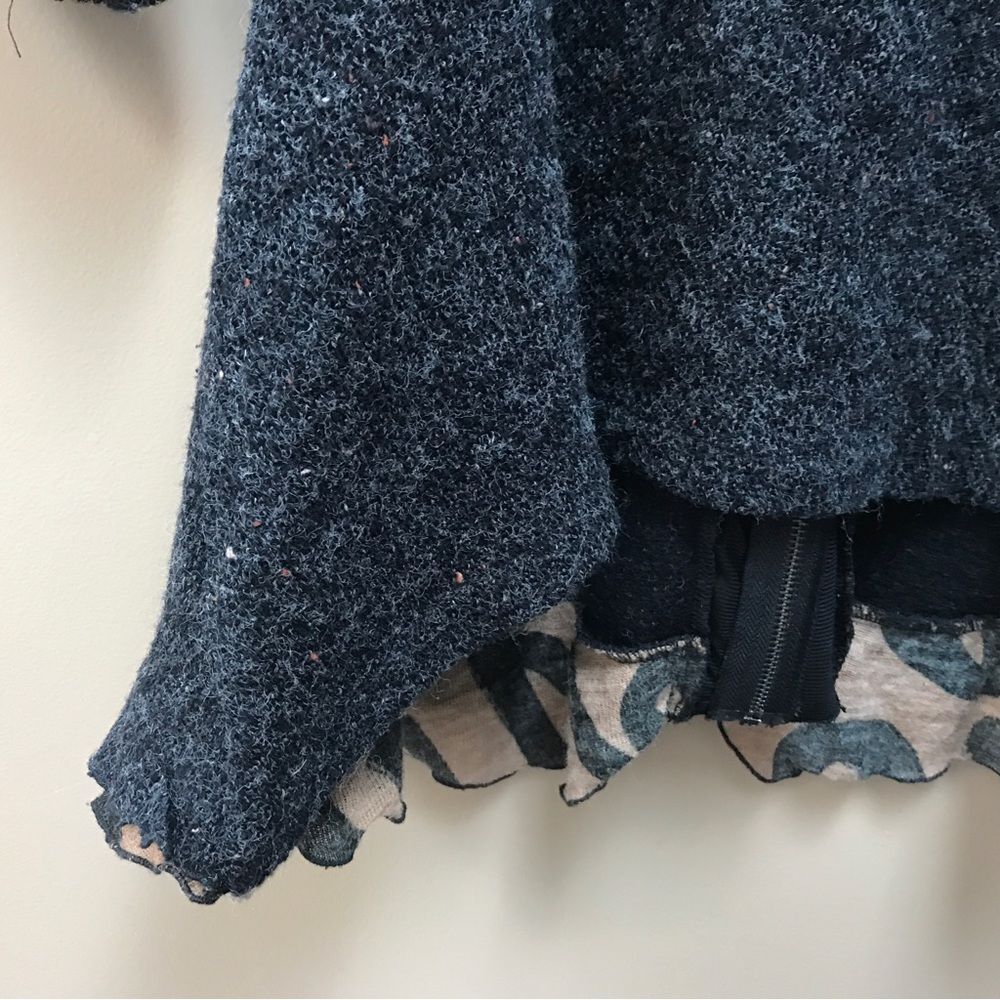 Fleur de Lis Brown Ruffle Pocket Cardigan (S) - Picture 10 of 10
